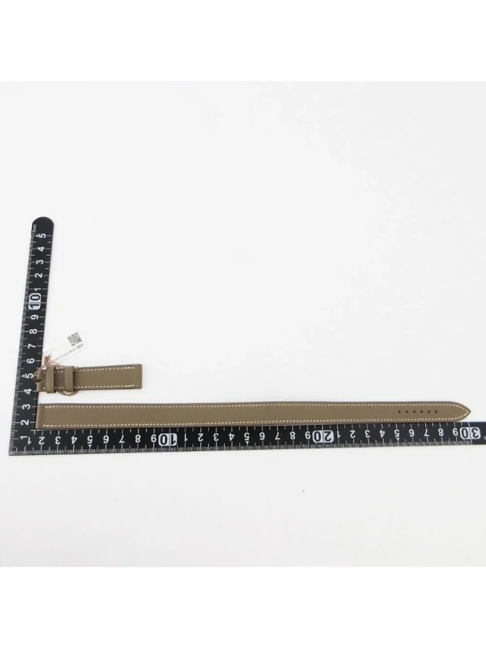 Hermes Watch PM Replacement Strap Double Tour 2 Heavy Wrap Swift Leather Etoupe